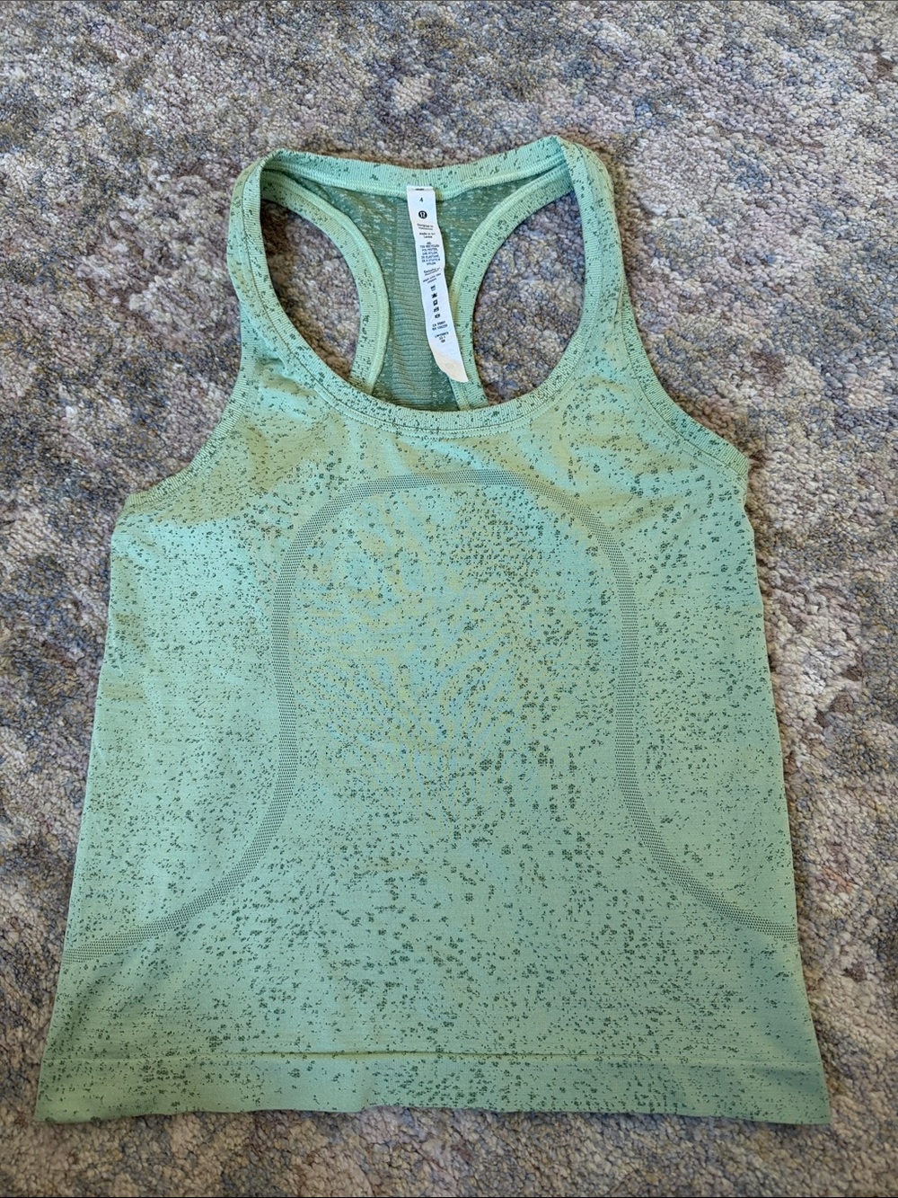 lululemon athletica Mint Green Racerback Tank Top